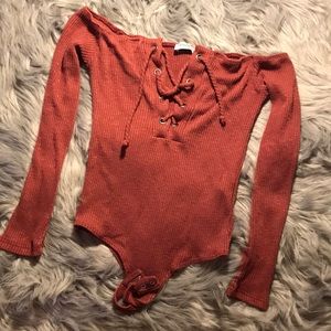 Front tying bodysuit